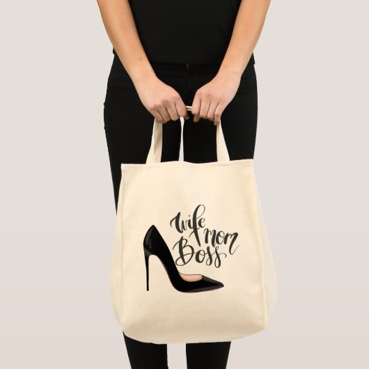 Vrouw Moeder Boss Meisje Hoge Heel Leuk Schattige Tote Bag (Voorkant (product))