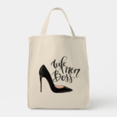Vrouw Moeder Boss Meisje Hoge Heel Leuk Schattige Tote Bag (Achterkant)