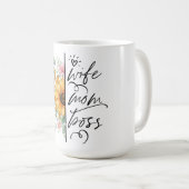 Vrouw Moeder Boss Moederdag Design Koffiemok (Voorkant rechts)