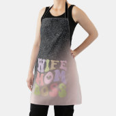 Vrouw Moeder Boss Zwart Glitter Ombre Roos Goud Schort (Insitu)