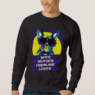 Vrouw Moeder Franse Hond Moeder Bont Moeder Humor Trui