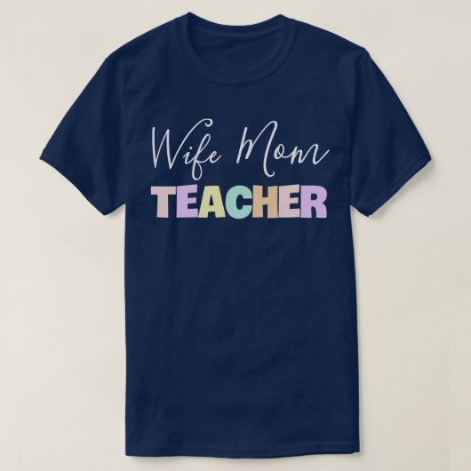 Vrouw Moeder Leraar 1 T-shirt (Design voorkant)