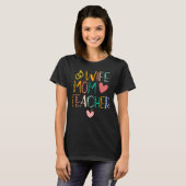 Vrouw Moeder Leraar Elementaire School Leraar Kled T-shirt (Voorkant volledig)