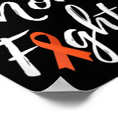 Vrouw Moeder Strijder RSD CRPS Bewustzijn Poster (Hoek)