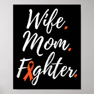 Vrouw Moeder Strijder RSD CRPS Bewustzijn Poster