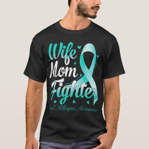 Vrouw Moeder Strijder Voedselallergieën Bewustzijn T-shirt