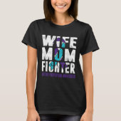 Vrouw Moeder Strijder Zelfmoord Preventie Awarenes T-shirt (Voorkant)