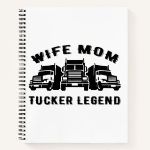 Vrouw Moeder Trucker Legende Citaten Notitieboek
