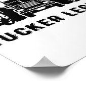 Vrouw Moeder Trucker Legende Citaten Poster (Hoek)