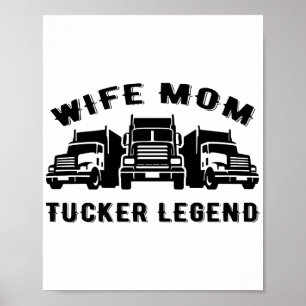 Vrouw Moeder Trucker Legende Citaten Poster