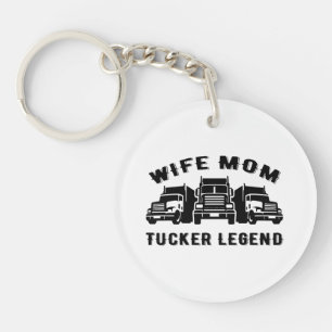 Vrouw Moeder Trucker Legende Citaten Sleutelhanger