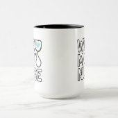 Vrouw Moeder Verpleegster Stethoscoop Hart Verplee Mok (Midden)