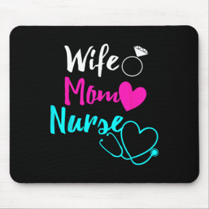 Vrouw Moeder Verpleegster Vrouwen Rn LPN Moederdag Muismat