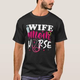 Vrouw Moeder Verpleegster Vrouwen RN LPN Voor Moed T-shirt