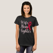 Vrouw Mom Fighter Hersenaneurysma Awareness Maand  T-shirt (Voorkant volledig)