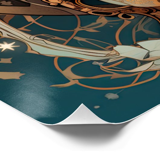 Vrouw Moon Goddess Perfect Poster (Hoek)