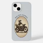  vrouw motorrijder dragen van een bril URM Case-Mate iPhone Case (Achterkant)