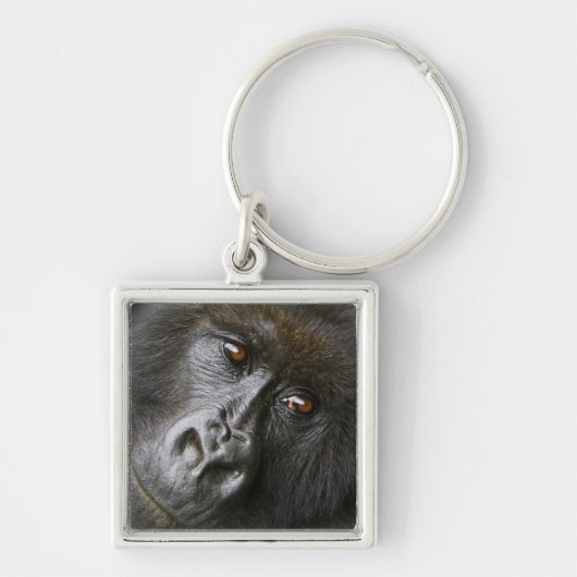 Vrouw Mountain Gorilla Sleutelhanger (Voorkant)