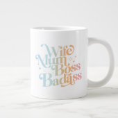 Vrouw Mum Boss Badass Grappig Sarcastisch Moederda Grote Koffiekop (Rechts)