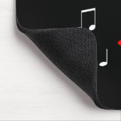 Vrouw Music Face Muismat (Hoek)