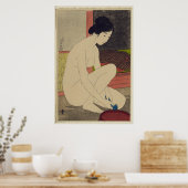 Vrouw na Bath - Japanse  Kunst Reprint Poster (Keuken)