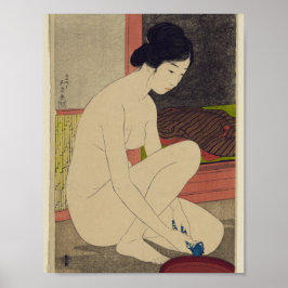 Vrouw na Bath - Japanse  Kunst Reprint Poster