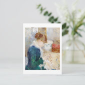 Vrouw Naaien, Berthe Morisot Briefkaart (Staand voorkant)