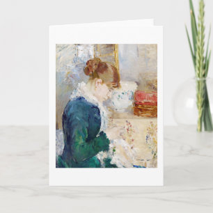 Vrouw Naaien, Berthe Morisot Kaart