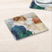 Vrouw Naaien, Berthe Morisot Kartonnen Onderzetters (Schuin)