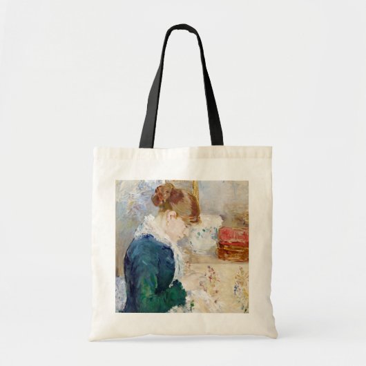 Vrouw Naaien, Berthe Morisot Tote Bag (Voorkant)