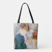 Vrouw Naaien, Berthe Morisot Tote Bag (Achterkant)