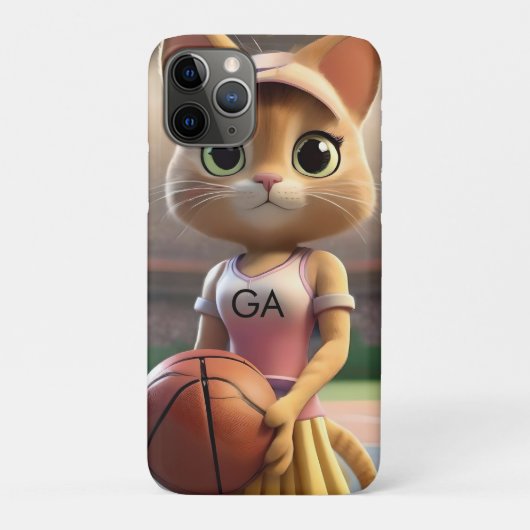 Vrouw Netball Cat, Case-Mate iPhone Case (Achterkant)