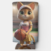 Vrouw Netball Cat, Seltzer Blikjeskoeler (Achterkant)