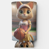Vrouw Netball Cat, Seltzer Blikjeskoeler (Voorkant)