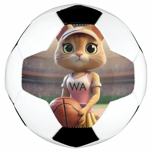 Vrouw Netball Cat, Voetbal (Voorkant)