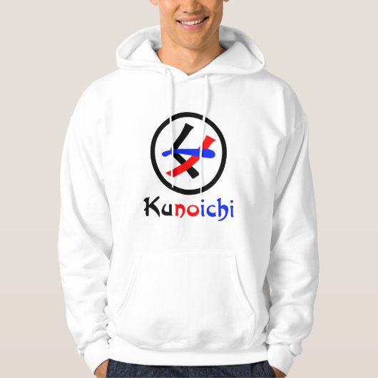 Vrouw Ninja Kunoichi くノ一 Hoodie (Voorkant)