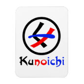 Vrouw Ninja Kunoichi くノ一 Magneet (Verticaal)