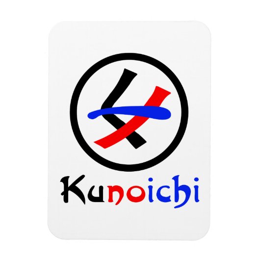 Vrouw Ninja Kunoichi くノ一 Magneet (Verticaal)