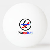 Vrouw Ninja Kunoichi くノ一 Pingpongbal (Voorkant)