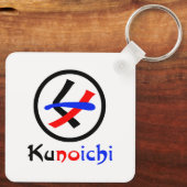 Vrouw Ninja Kunoichi くノ一 Sleutelhanger (Achterkant)
