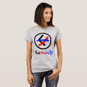 Vrouw Ninja Kunoichi くノ一 T-shirt (Voorkant volledig)