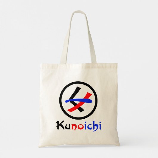 Vrouw Ninja Kunoichi くノ一 Tote Bag (Achterkant)