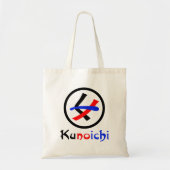 Vrouw Ninja Kunoichi くノ一 Tote Bag (Voorkant)