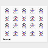 Vrouw Ninja Kunoichi くノ一 Vierkante Sticker (Vel)