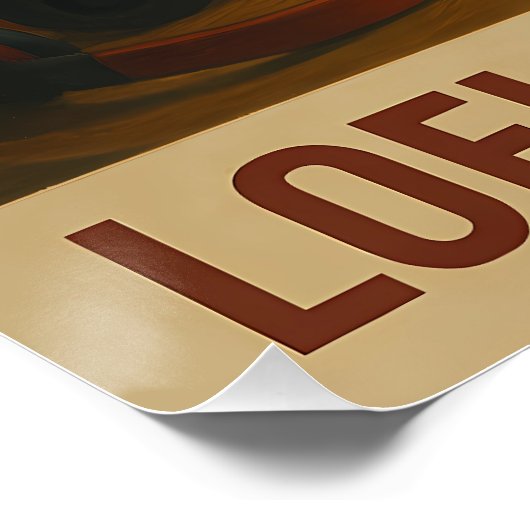 Vrouw Ninja Lofi Study Mode Perfect Poster (Hoek)