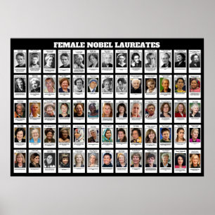 Vrouw Nobelprijswinnaars Poster