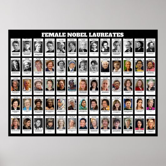 Vrouw Nobelprijswinnaars Poster (Voorkant)