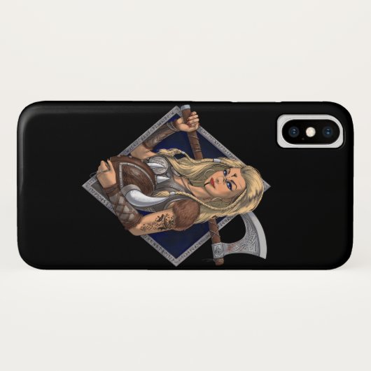 Vrouw Norse Viking Warrior Case-Mate iPhone Case (Achterkant (horizontaal))