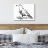 Vrouw Northern Flicker Canvas Afdruk (Insitu (Slaapkamer))