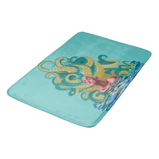 Vrouw Octopus Badmat (Gekanteld)